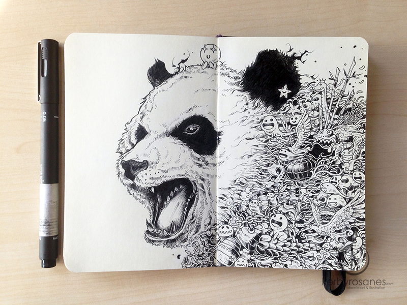 Illustration for article titled You can get lost for hours in these insanely intricate doodles